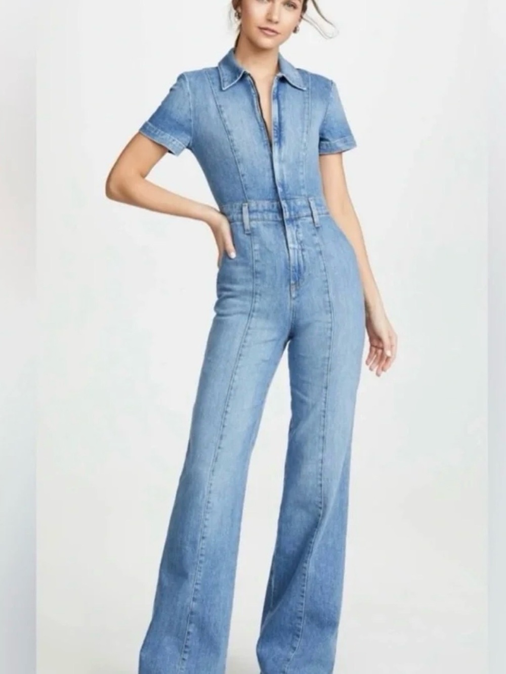 Alice+Olivia Denim Jumpsuit